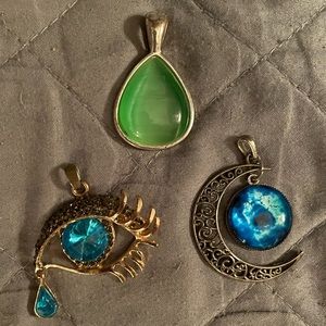 Set of Three Pendant Charms